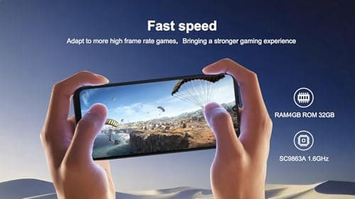 Vortex JK68 Unlocked Android Smartphone, 6.745” HD+ IPS Display, 4GB RAM + 32GB Storage, Dual SIM, Android 14, Black/Grey — view 7