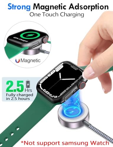 2Pack Multi Charging Cable Cord for Travel Essentials,Apple Watch Charger,iPhone Charger,[3-in-2] Type C/L Cable Portable Designed for iWatch,iPhone 17-8,Galaxy S26-21,Xbox Series X&S,iPad-4FT — view 6
