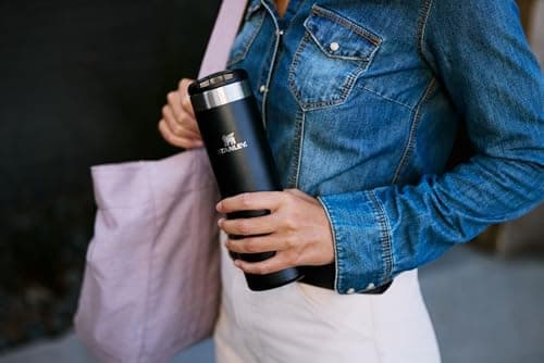 Stanley AeroLight Transit Bottle 16 oz | Locking Drink Through Lid | Leak Resistant Water Bottle or Coffee Travel Mug | Lightweight Insulated Stainless Steel | BPA-Free | Rose Quartz — view 4