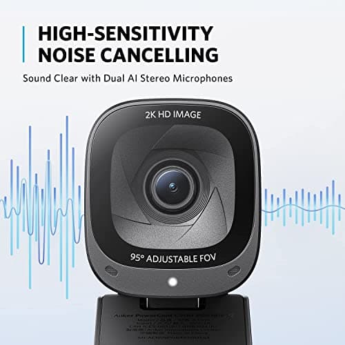 Anker PowerConf C200 2K Webcam, Computer Camera, Low-Light Correction — view 5