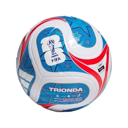 adidas Unisex-Adult World Cup League USA, White/Team Royal Blue/Solar Blue/Vivid Red, 5