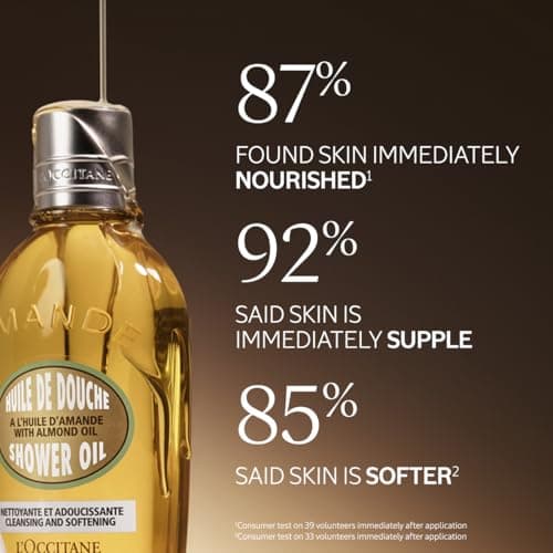 L'OCCITANE Cleansing & Softening Almond Shower Oil. 8.40 fl oz — view 2