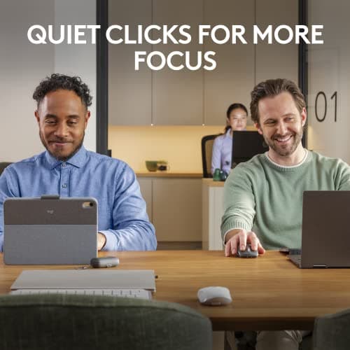 Logitech MX Anywhere 3S Compact Wireless Mouse, Fast Scrolling, 8K DPI Any-Surface Tracking, Quiet Clicks, Programmable Buttons, USB C, Bluetooth, Windows PC, Linux, Chrome, Mac - Graphite — view 2