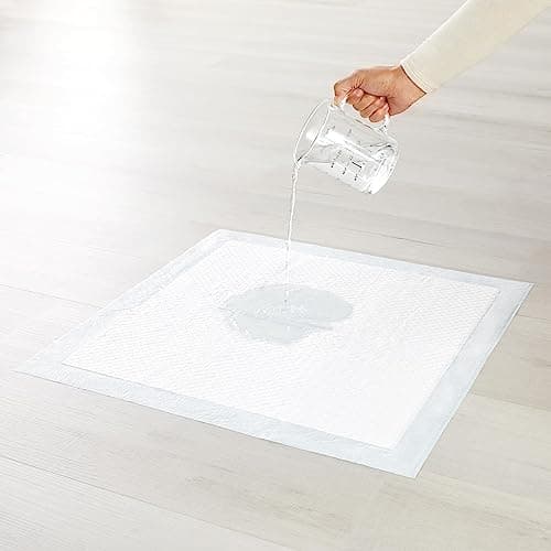 Amazon Basics Disposable Dog Training Pads with 5-Layer Leak-Proof Design, Quick-Dry Surface, Regular, 22 x 22 Inches, 30-Pack — view 4