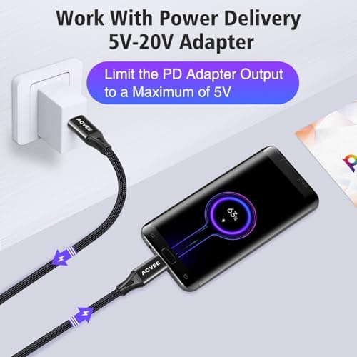 AGVEE 10ft USB-C to Micro USB Cable — view 3