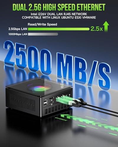 GMKtec AMD Ryzen 9 8945HS (Turbo 5.1GHz) 32GB DDR5 2TB SSD Mini Gaming PC, Oculink, HDMI 2.1, DP2.1/ i226V Dual NIC LAN 2.5G/ USB-C 4.0 WiFi 6/BT 5.2, USB3.2, Dual Fan Nucbox K11 — view 6
