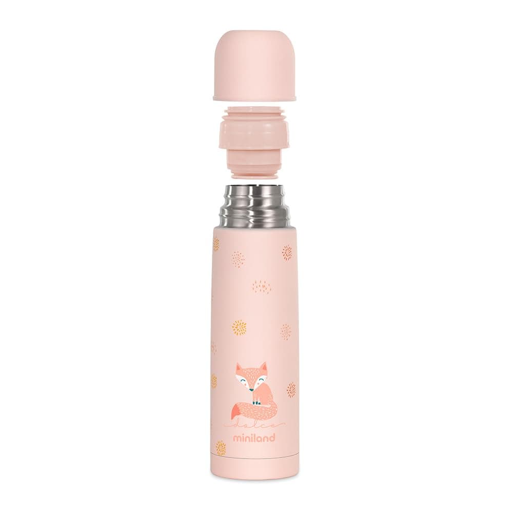 Miniland Termo Bebé para Líquidos 500 ml de Acero Inoxidable, Mantiene Temperatura más de 24h Frío y Calor, Cierre Hermético y Sistema Antigoteo | Candy — view 2