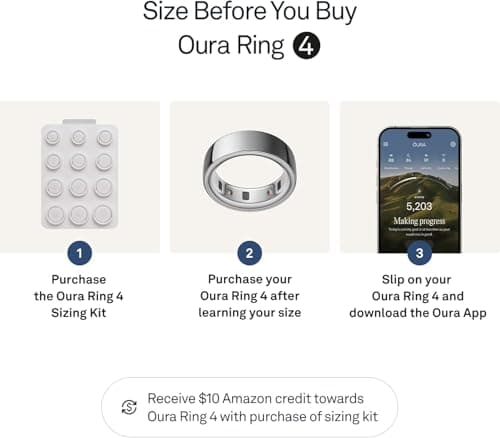 Oura Ring 4 - Smart Ring - Silver - Size 8 - Sleep, Activity, Women's Health, AI Advisor, Up to 8 Days of Battery Life, Oura App, Android & iOS Compatible — view 2