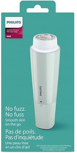Philips Beauty Cordless 5000 Facial Hair Remover for Women, Electric Facial Hair Removal Shaver for Upper Lip, Chin, Cheeks & Jawline, Gentle Hair Removal at Home & On‑the‑Go, BRR474/00 — view 11