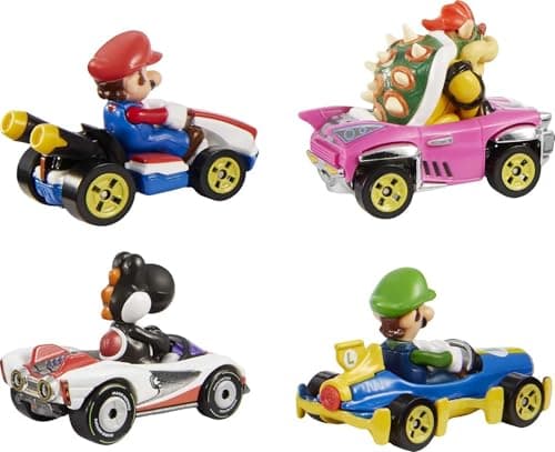 Hot Wheels Mario Kart Set of 4 Die-Cast Toy Cars — view 4