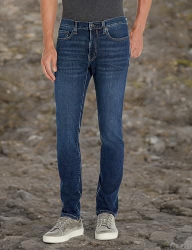 Amazon Essentials Men's Skinny-Fit Stretch Jean, Dark Vintage, 34W x 28L — view 3
