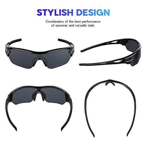 BEACOOL Polarized Sports Sunglasses for Women Men Running Cycling Glasses