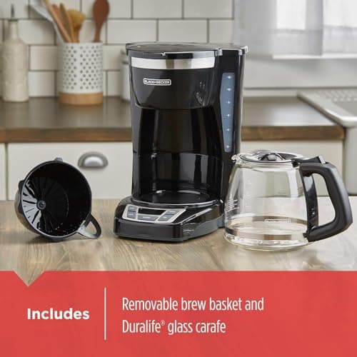 BLACK+DECKER 12-Cup Drip Coffee Maker with Vortex Brewing — view 4