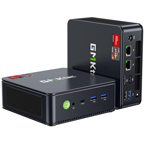GMKtec Gaming Mini PC Ryzen 7640HS (Beats 6800H/6800U) 16GB DDR5 512GB NVMe SSD Dual NIC LAN 2.5GbE /WiFi 6E BT5.2 /USB4 Desktop Computers Office Home M6 Ultra
