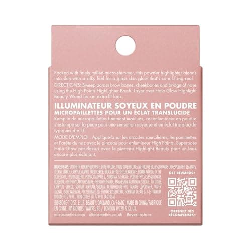 e.l.f. Halo Glow Silky Powder Highlighter, Long-Lasting Luminous Face Finish, Cake-Resistant With Micro-Shimmer, Vegan & Cruelty-Free, Blush Money — view 9