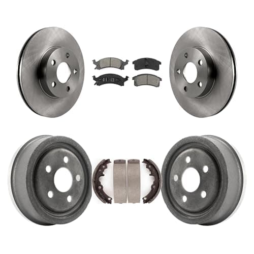 Transit Auto Front Rear Disc Brake Rotor Semi-Metallic Pad & Drum Kit For Pontiac Sunfire Chevrolet Grand Am Cavalier Sunbird Oldsmobile Achieva Buick Skylark Corsica Beretta Cutlass Calais K8S-103293