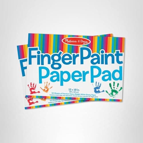Melissa & Doug Finger Paint Paper Pad (2-Pack, 50-Sheets Each) - 12x18 Inch Art Paper for Kids Activities, Arts and Crafts, and Homeschool Essentials - FSC Certified — view 10