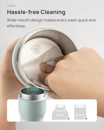 Papablic Pro Portable Bottle Warmer for Travel – 3X Faster Heating, 5 Temp Settings, Baby Milk & Formula Warmer On the Go, Long Battery Life, Mint Green — view 4