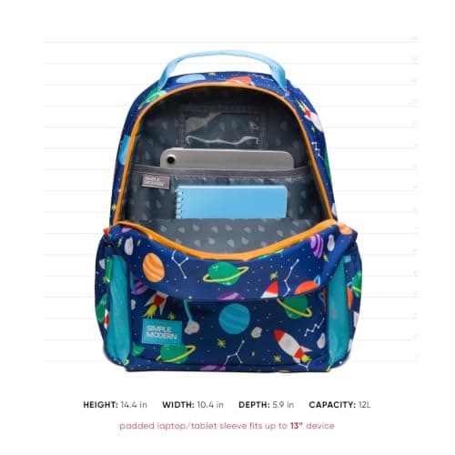 Simple Modern Medium Marvel Toddler Backpack for School Girls and Boys | Kindergarten Elementary Kids Backpack | Fletcher Collection | Kids - 15" tall | Spidey Kid — view 4