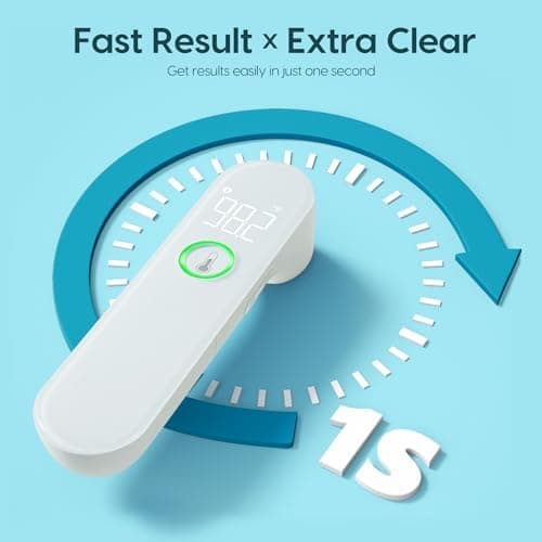 Thermometer for Adults and Kids, Fast Accurate Baby Thermometer, Fever Alarm & Mute Mode, Baby Essentials - Lifetime Support — view 2
