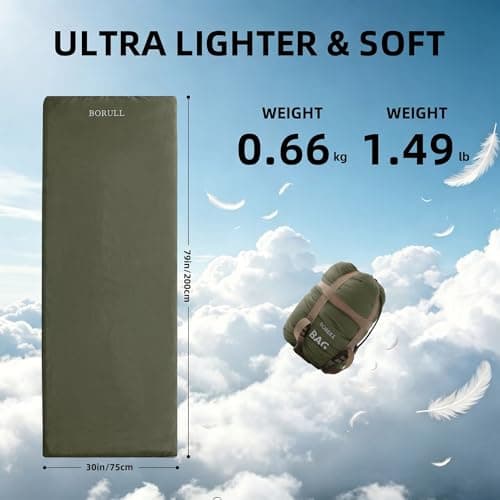 Lightweight Compact Adult Sleeping Bag for Backpacking, Camping & Hiking — view 2