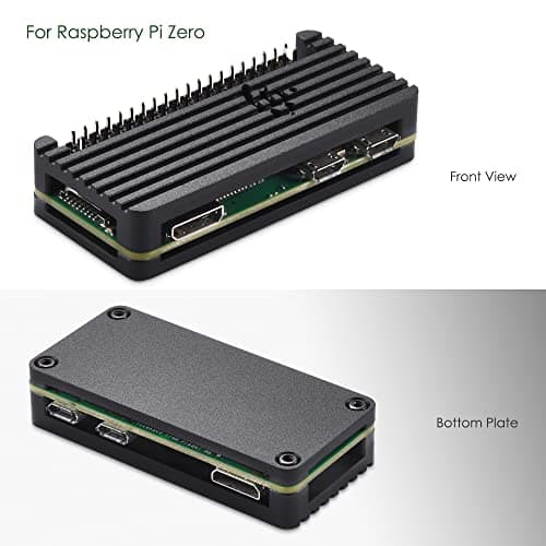 iUniker Pi Zero Aluminum Passive Case with Pin Header, Thermal Pad for Raspberry Pi Zero 2 w/Pi Zero W/Pi Zero (Include Case with Header) — view 4