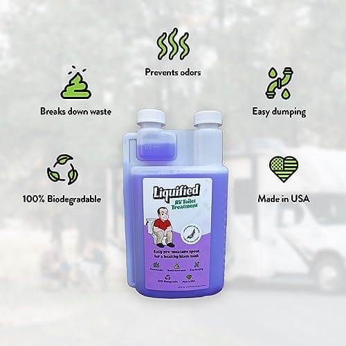 Liquified RV Toilet Treatment - Black Holding Tank Digester - Odor Eliminator - Lavender Scent - Matts RV Reviews (Lavender, 473ml) — view 2