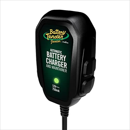 Battery Tender Junior 12V, 750mA Charger and Maintainer: Automatic 12V Powersports Battery Charger for Motorcycle, ATVs, and More - 021-0123