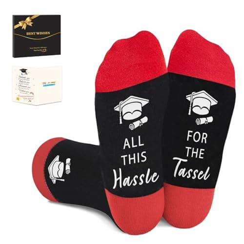 Graduation Gifts for Her and Him - Socks Class of 2026 College 8th Grade High School Masters Degree Phd Graduation Decorations Gift, Congrats Grad Gifts
