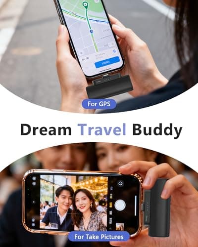 Miady 2-Pack Mini Portable Charger Built-in Connector Compact Battery Pack — view 4
