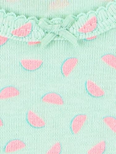 Simple Joys by Carter's Baby Girls' 6-Pack Short-Sleeve Bodysuit, Pink Dino, Floral, Mint, White, Gray, 0-3 Months — view 4