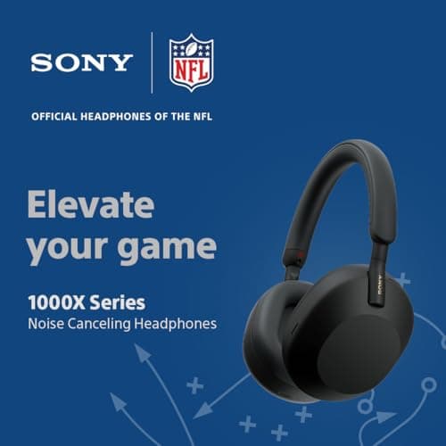 Sony WH-1000XM5 Premium Noise Canceling Headphones, Auto NC Optimizer, 30-Hour Battery, Alexa Voice Control, Silver
