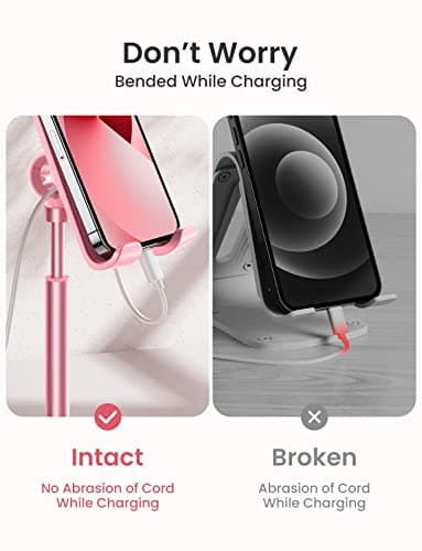LISEN Phone Stand for Desk, iPhone Holder for Desk Offices Accessories — view 2