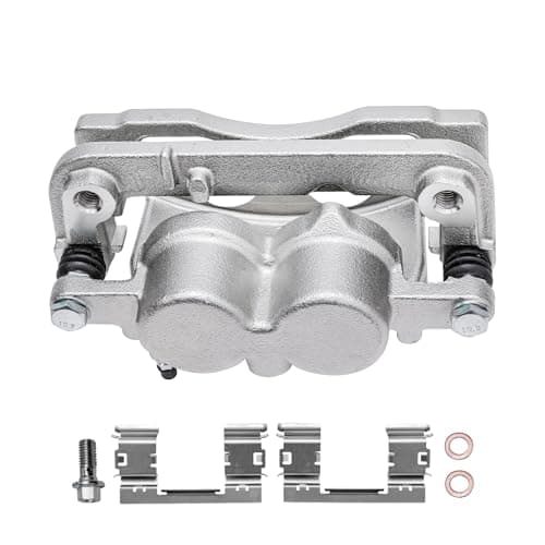 Detroit Axle - 2pc Front Brake Calipers for 2008-2018 Chevy Silverado 1500 GMC Sierra 1500, 2008-2020 Tahoe Yukon, Suburban 1500 Avalanche, Cadillac Escalade ESV EXT, Disc Brake Calipers with Bracket — view 6