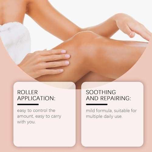 Organic Castor Oil, 50ml/1.7oz Pure Organic Cold-Pressed Castor Essential Oil Roller Ball for Skin Nourish, Suitable for All Skin Types — view 4