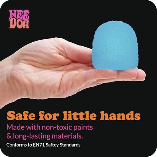 Schylling NeeDoh Gumdrop - Textured Sensory Toy with Super Solid Squish - 2.5" Tall - Colors May Vary (Pack of 1) — view 5