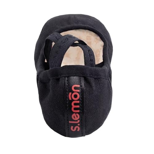 s.lemon Ballet Shoe,Cotton Canvas Split Sole Yoga Gymnastics Ballet Dance Slipper for Kids Women TLK Black 42 — view 6