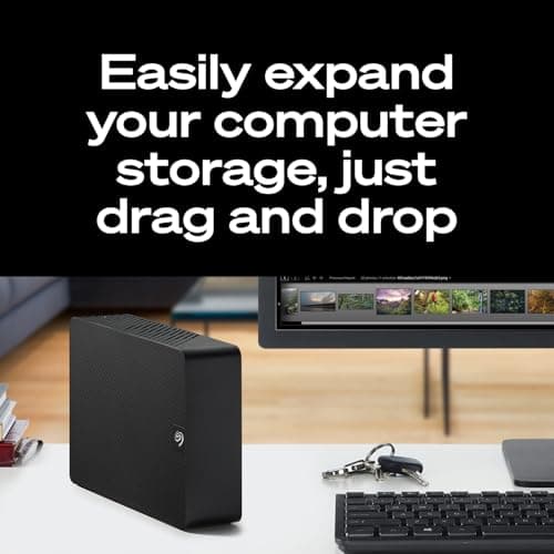 Seagate Expansion 24TB External Hard Drive HDD - USB 3.0, with Rescue Data Recovery Services (STKP24000400) — view 3