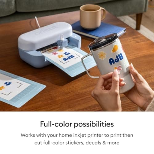 Cricut Joy™ 2 Essential Bundle + Digital Content, Blue - Ultra-Compact Cutting Machine - Perfect for Making Cards, Stickers, Labels, & More - Includes Supplies for 35 Projects + Bonus Digital Content — view 5