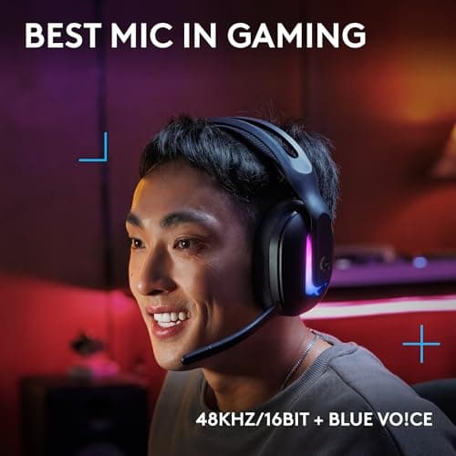 Logitech G522 Lightspeed Wireless Gaming Headset, Full-Band Mic, Advanced Audio, Tri-Connect (Lightspeed, Bluetooth, USB A to C), LIGHTSYNC RGB, for PC & Nintendo Switch/Switch 2 – Black — view 2