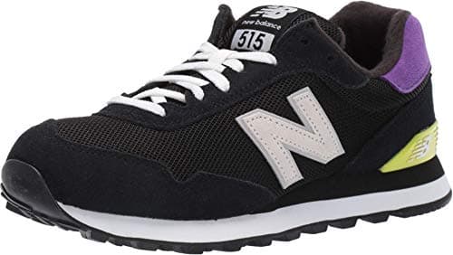 New Balance Women's 515 V1 Sneaker, Black/Prism Purple/Gold Rush, 6 M US
