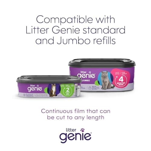 Litter Genie Style Pail - Cat Litter Waste Disposal System with Square Pail Refill Bag - Compatible with Standard and Jumbo Litter Genie Refill — view 2