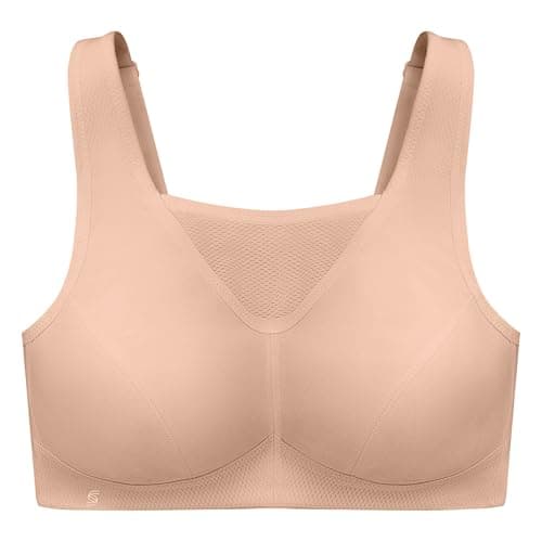 Glamorise Women's Plus-Size No Bounce Full Support Sport Bra, Cafe, 46G — view 3