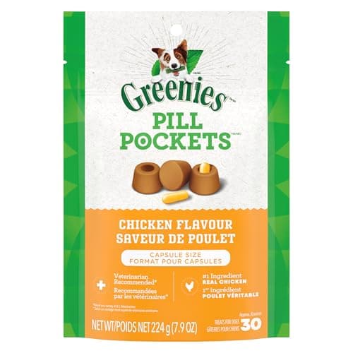 GREENIES PILL POCKETS Dog Treats Capsule Size Natural Soft Chicken Flavor, (30 Treats) 7.9oz. Pack — view 11