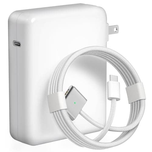 140W Charger for MacBook Pro 16/14 inch Mac Air 15/13 inch 【Original Quality】 2021-2025 M1–M4 2m/6.6FT Magnetic 3 Cable LED & Type C Fast Charger Power Adapter (Between 2021-2025)