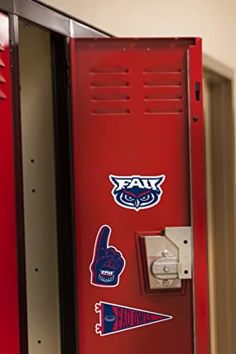 Florida Atlantic University Vinyl Sticker Pack – 8 Waterproof FAU Owls Logos, Mascot, Pennant & Wordmark Decals for Laptop, Water Bottle, Tablet, Car, Skateboard & More — view 4