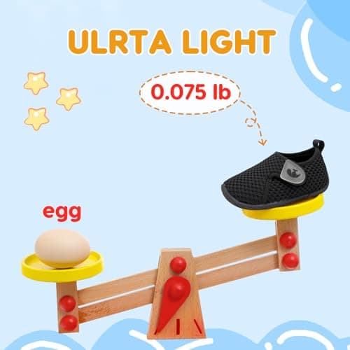 JOINFREE Baby Girls Shoes Boys Sneakers Barefoot Infant First Walking Shoe Sports Sneaker Black 12-18 Month Infant — view 4