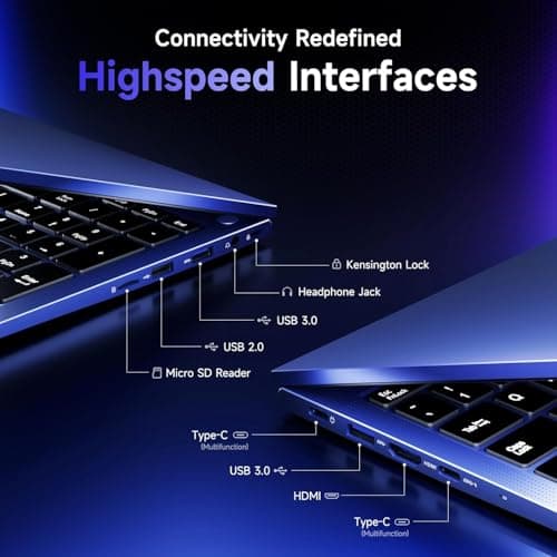 NIMO 17.3" Large Screen Gaming Laptop, 2026 Edition AI Ready AMD Ryzen 5 CPU(6-Core, Beat Ryzen 5 7430U), 16GB DDR5 RAM, 256GB PCIe4.0 SSD, Radeon 660M, 100W Type-C, Backlit Keyboard, 2-Yr Warranty — view 4