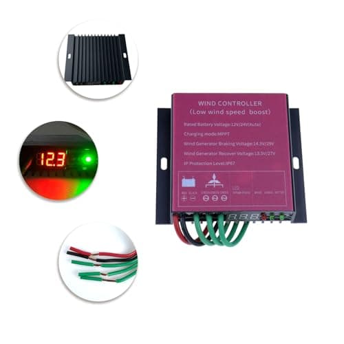 AISINILALAO 20000W 3-Phase Wind Turbine Charge Controller -12V 24V 48V Advanced Rectifier & Regulator for AC Permanent Magnet Generators, Full Protection Circuit,12v — view 4