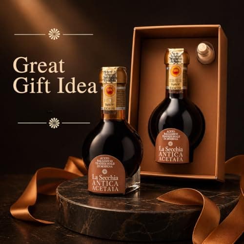 La Secchia - "Extra Vecchio", Traditional Aged Balsamic Vinegar of Modena DOP, minimum 25 Years Old, 100 ml Bottle of Italian Balsamic Vinegar Aged, With Gift Box and Blown Glass Dispenser — view 4